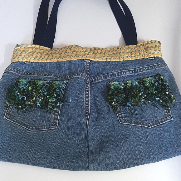 BOLSA "BLUE MARTINI" BLUE JEAN SHOULDER BAG - Picture 8 of 8